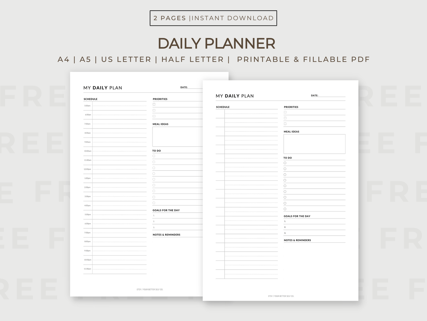 My Daily Plan