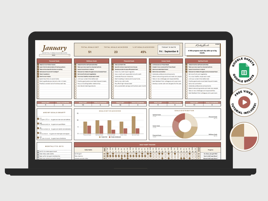 The All-In-One Goal & Habit Tracker